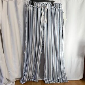 Roaman's Blue and White Striped Pants